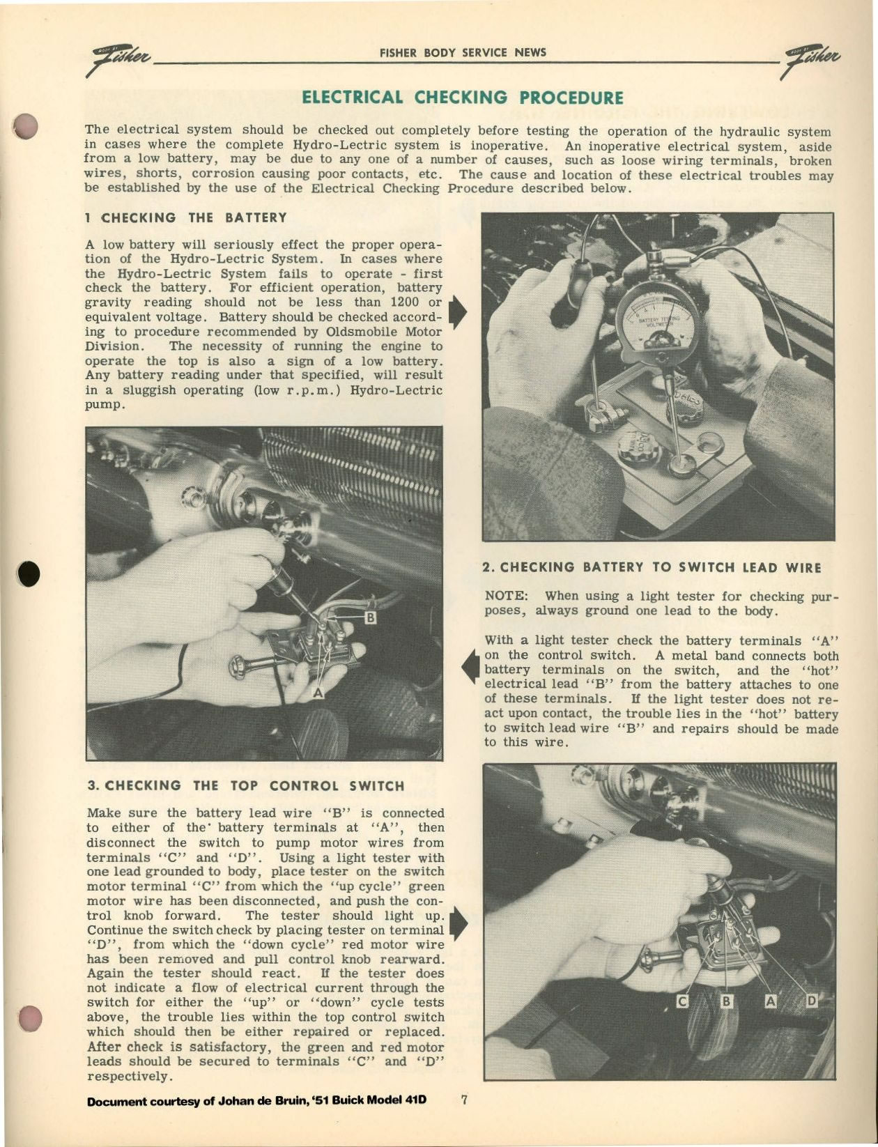 1951 Oldsmobile Convertible Top Foldout Page 11